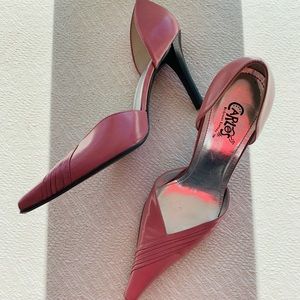 Super Pink & Pointy Carlos Santana heels 8.5 9